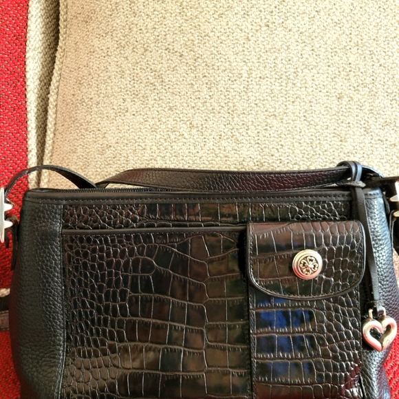- Brighton Croc Embossed Leather shoulder bag. Make an Offer! - Picture 5 of 7